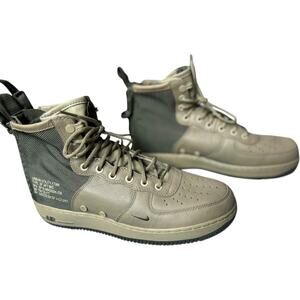 NEW SUPER RARE Nike 2018 SF Air Force 1 Mid Neutral Olive NEVER WORN Size 9.5
